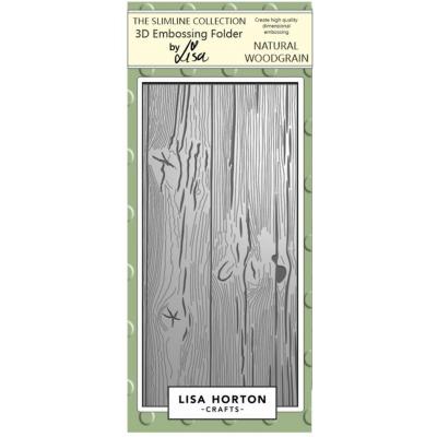 Lisa Horton Crafts 3D Embossing Folder - Natural Woodgrain